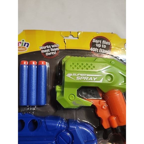 Grin Studios Dart Blaster Works with Most Foam Darts Darts Fly 40 ft 2 Blasters - Picture 3 of 10